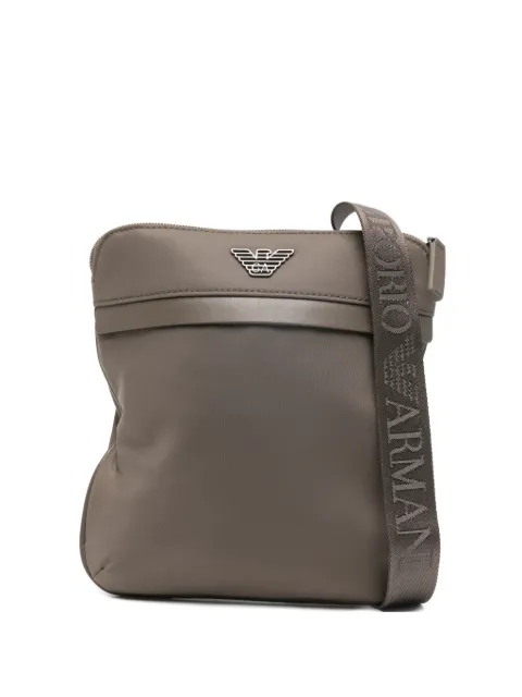 Emporio Armani logo-strap messenger bag