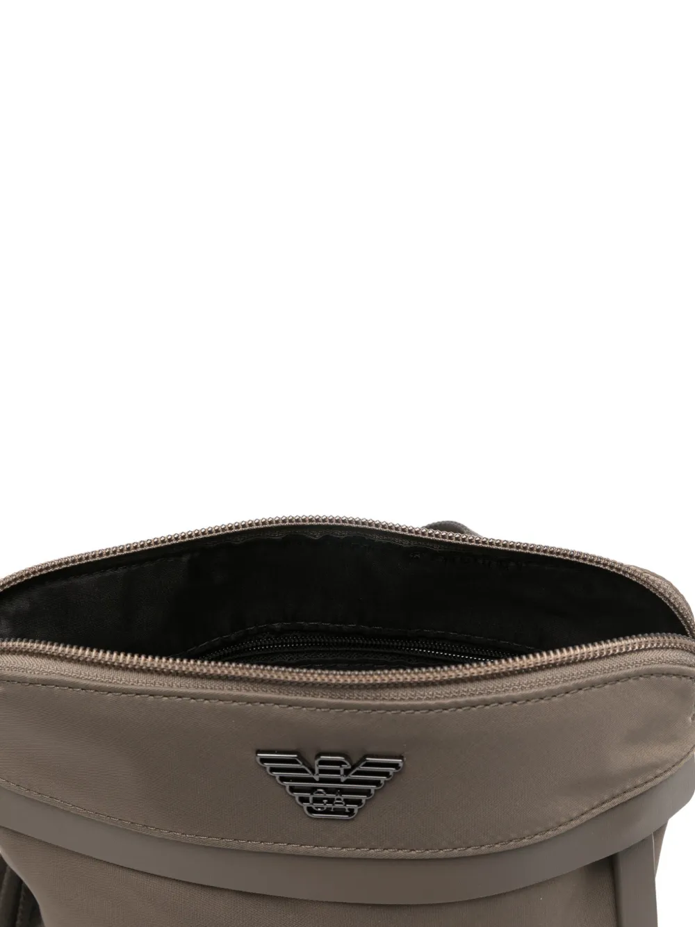 Emporio Armani Messengertas met logoband Bruin