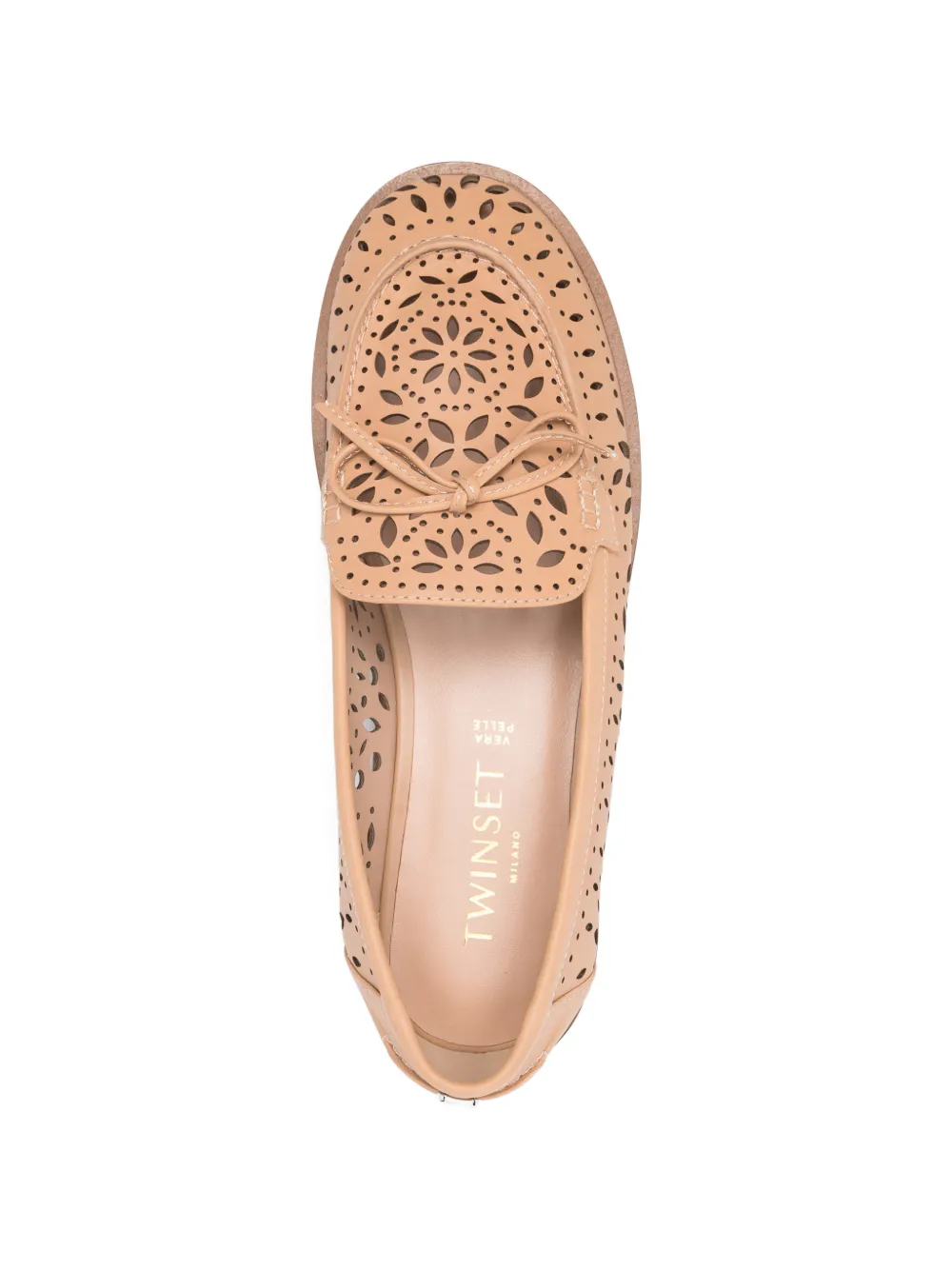 TWINSET Loafers met uitgesneden details Beige