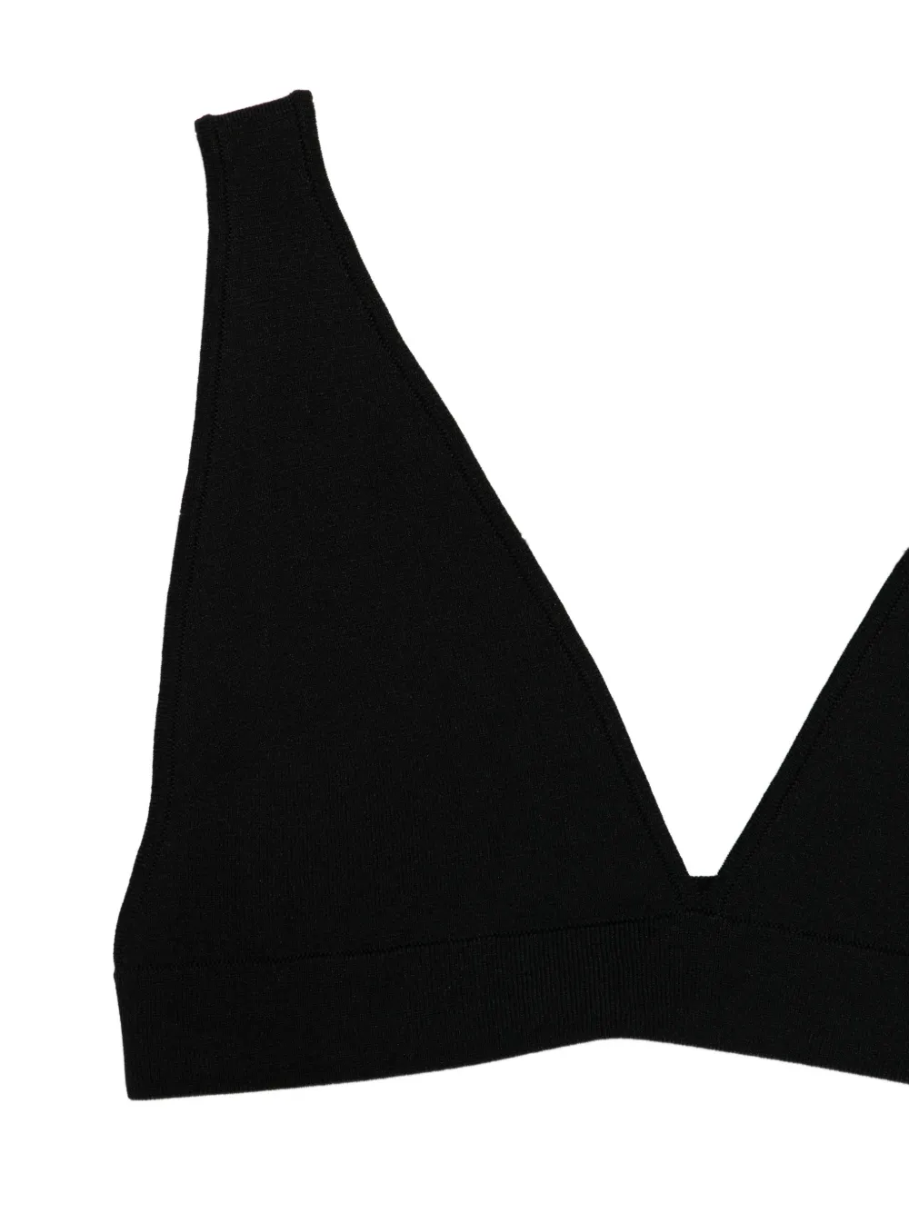  P.a.r.o.s.h. Roma V-neck Top - Black 