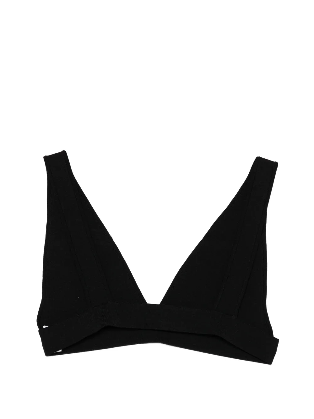  P.a.r.o.s.h. Roma V-neck Top - Black 