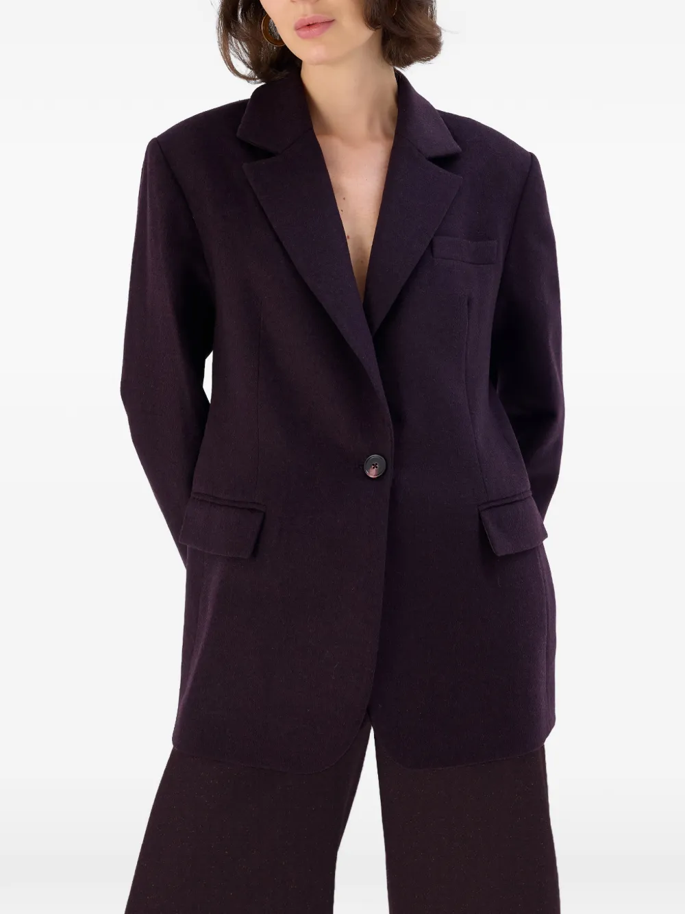 OCCLEUS Charli blazer met puntige revers Paars