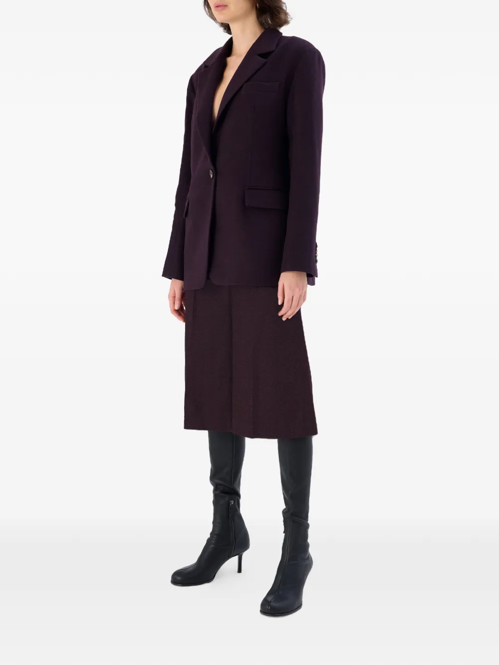 OCCLEUS Charli blazer met puntige revers Paars