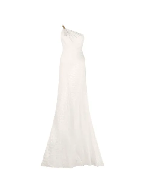 Roberto Cavalli one-shoulder print maxi dress