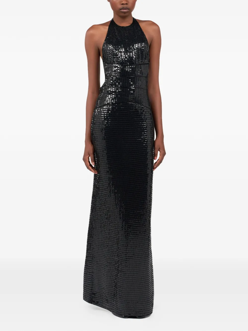 Roberto Cavalli Maxi-jurk met halternek Zwart