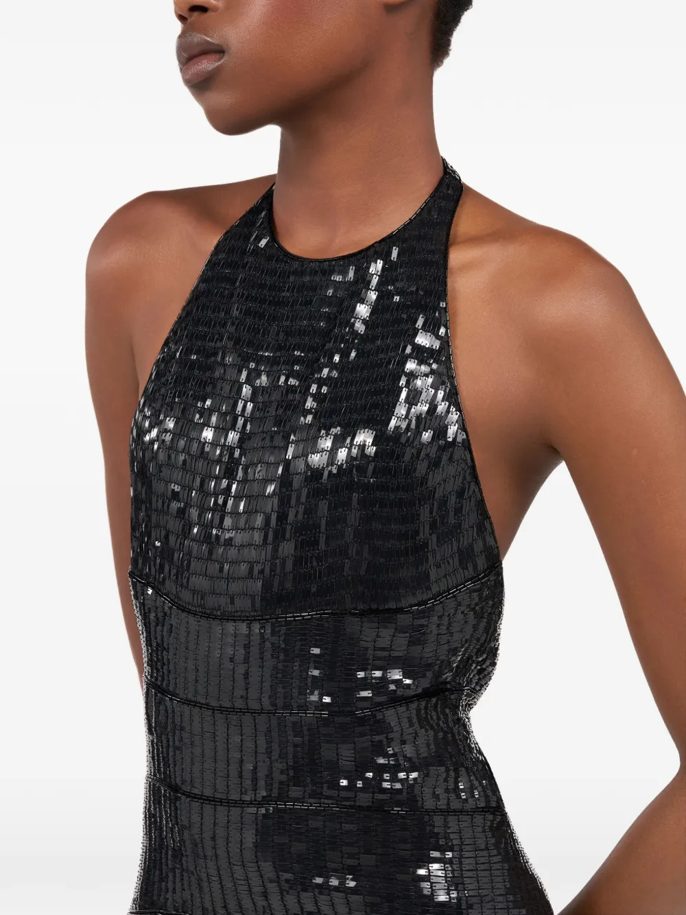 Roberto Cavalli Maxi-jurk met halternek Zwart
