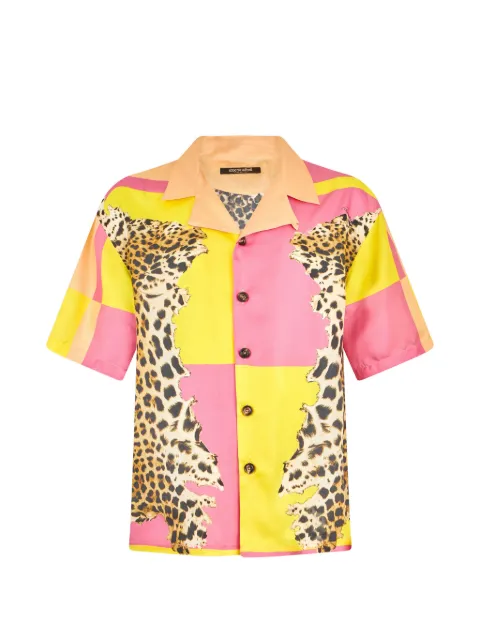 Roberto Cavalli leopard-print shirt