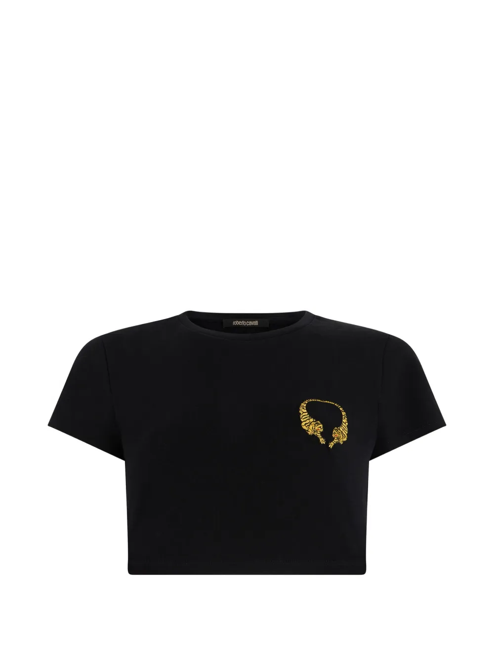 Roberto Cavalli cropped T-shirt - Nero