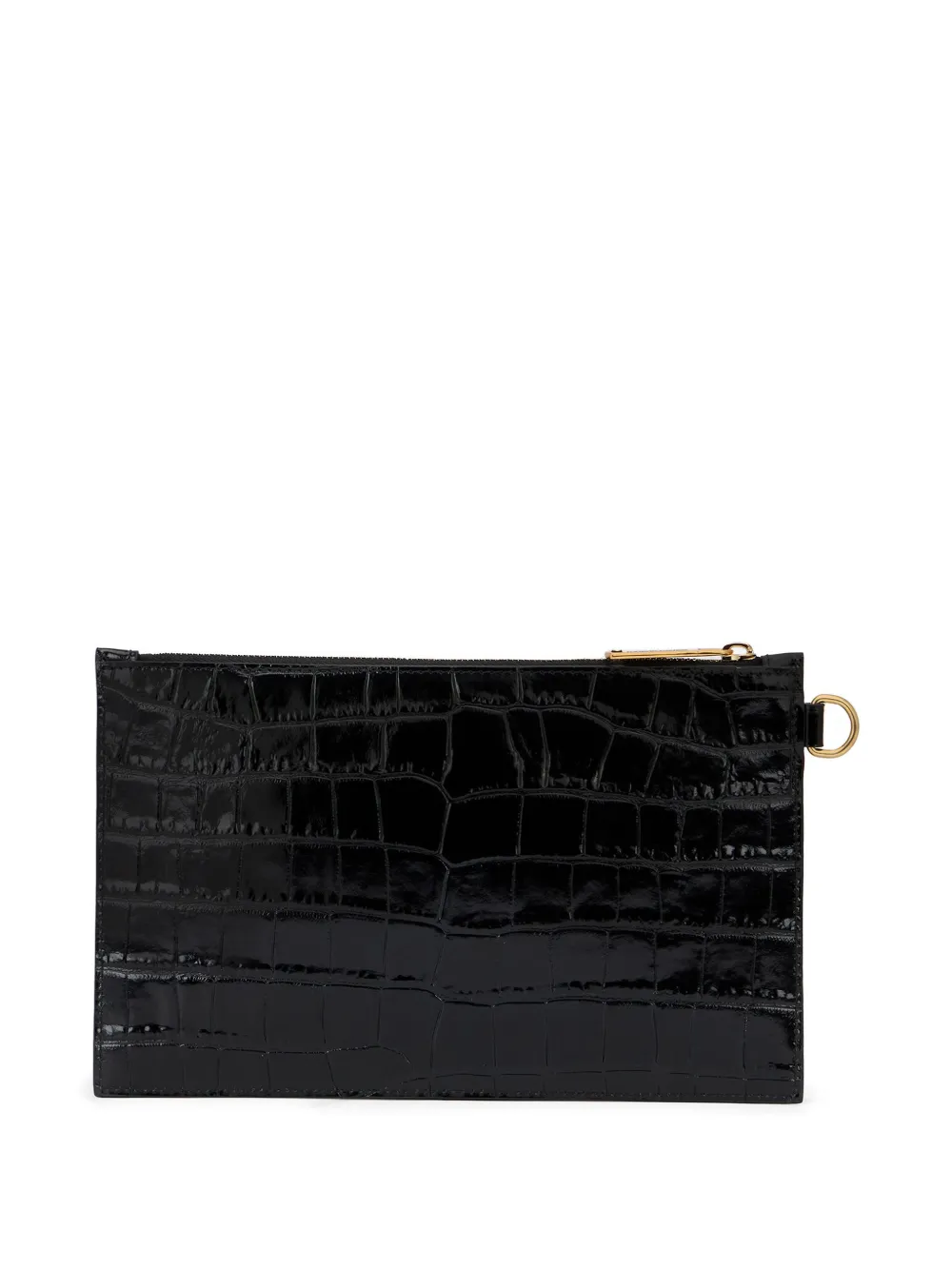 Roberto Cavalli Clutch met tijgerpatroon Zwart