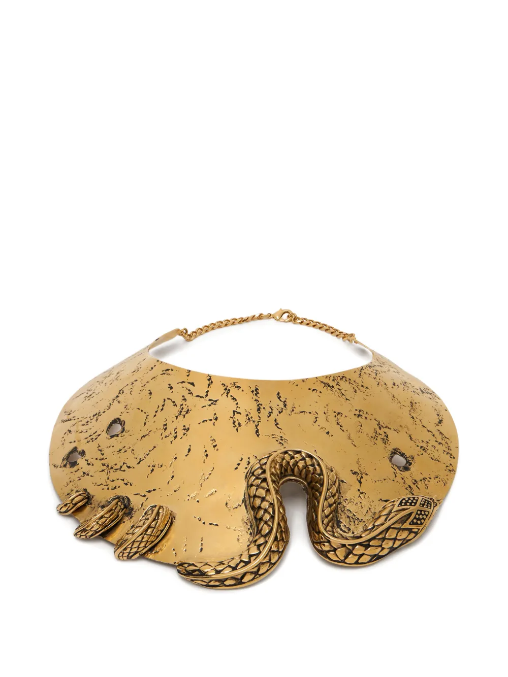 Roberto Cavalli snake-embellishment choker necklace - Oro