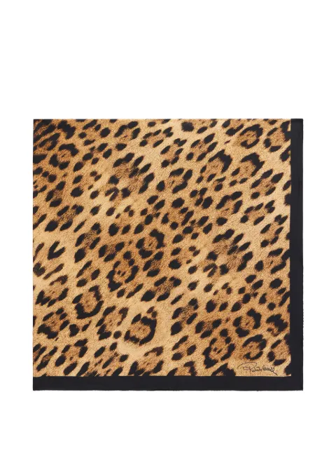 Roberto Cavalli animal-print scarf