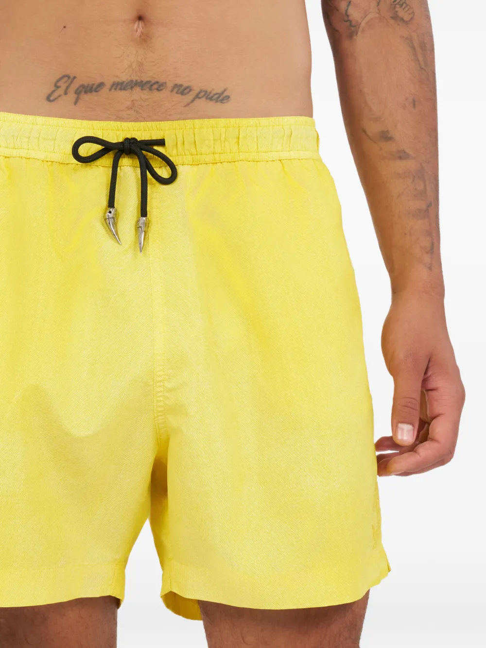  Roberto Cavalli Drawstring-fastening Swim Shorts - Yellow 