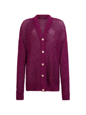 Dolce & Gabbana レースインレイ カーディガン | パープル | FARFETCH JP