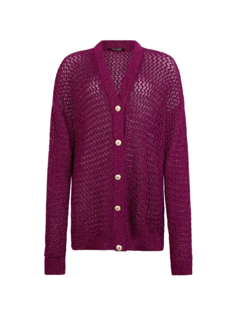 Roberto Cavalli — V-neck lurex cardigan