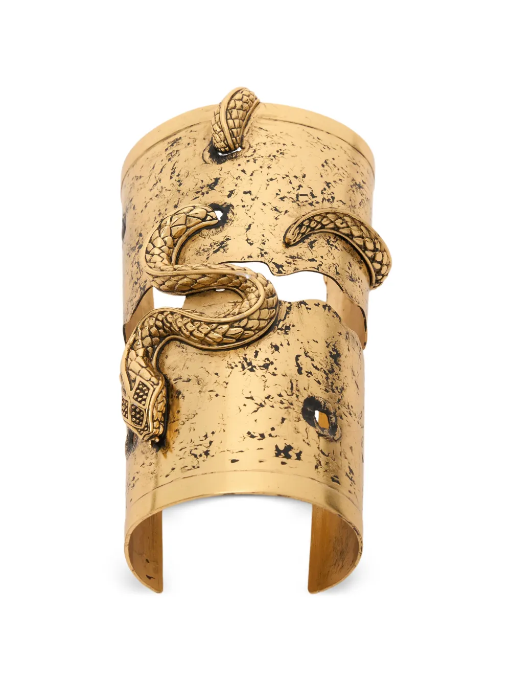 Roberto Cavalli serpent-detail cuff bracelet - Gold