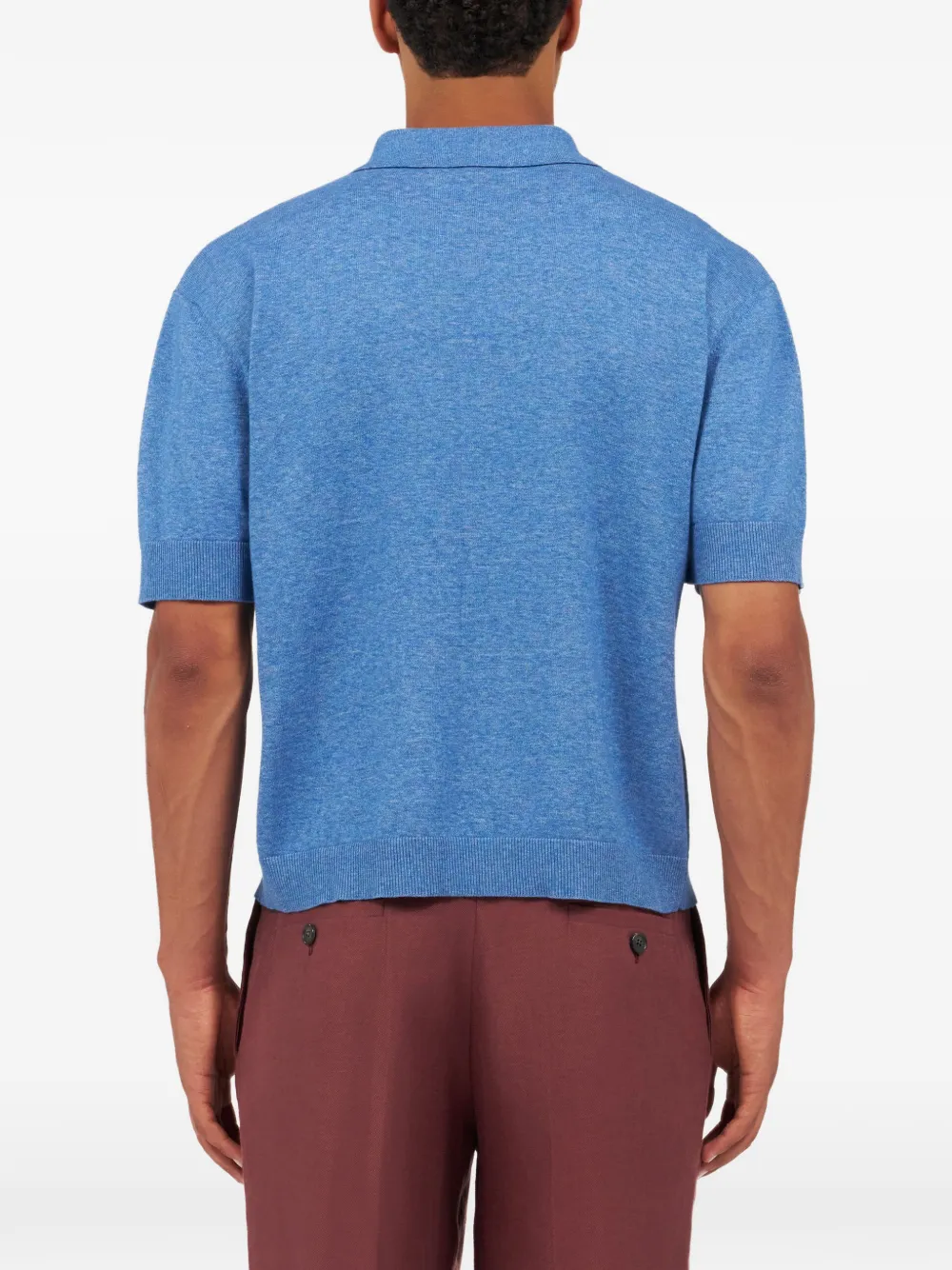 Roberto Cavalli Poloshirt met geborduurd logo Blauw