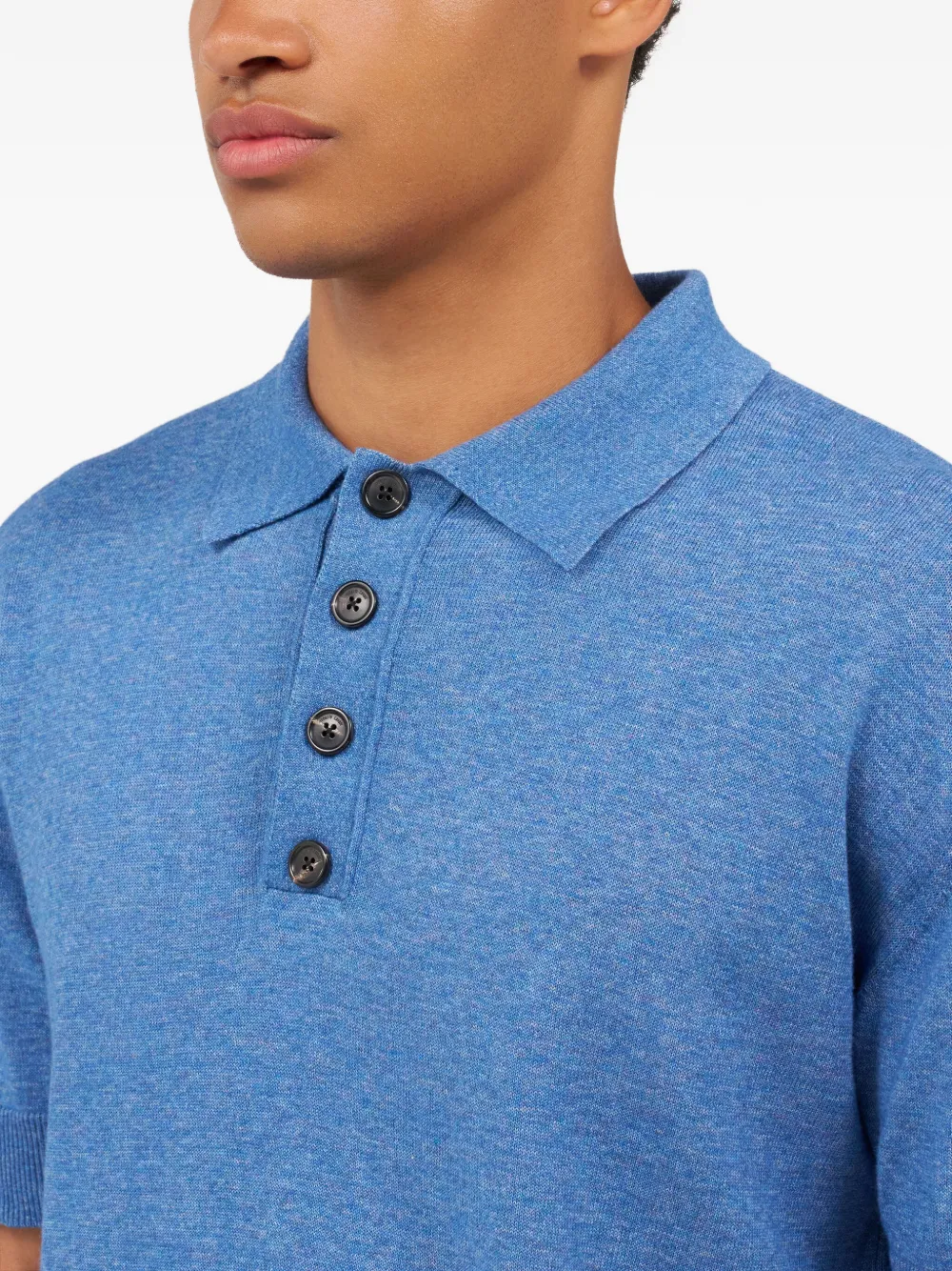 Roberto Cavalli Poloshirt met geborduurd logo Blauw