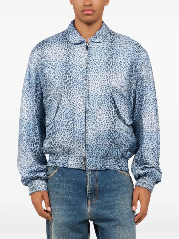 Roberto Cavalli Baby Jaguar Reversible Jacket | Blue | FARFETCH ZA