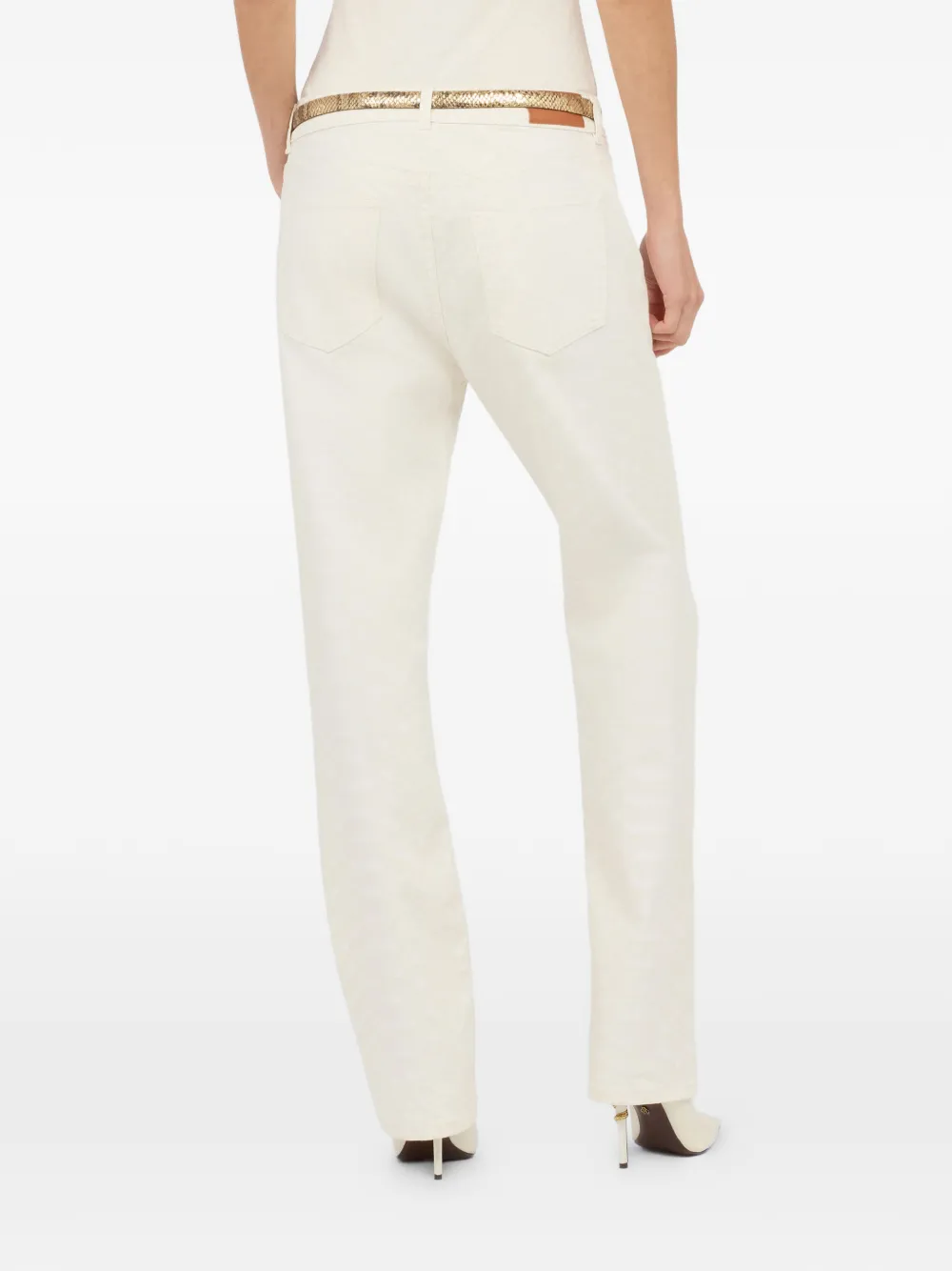 Roberto Cavalli Jeans met print Beige