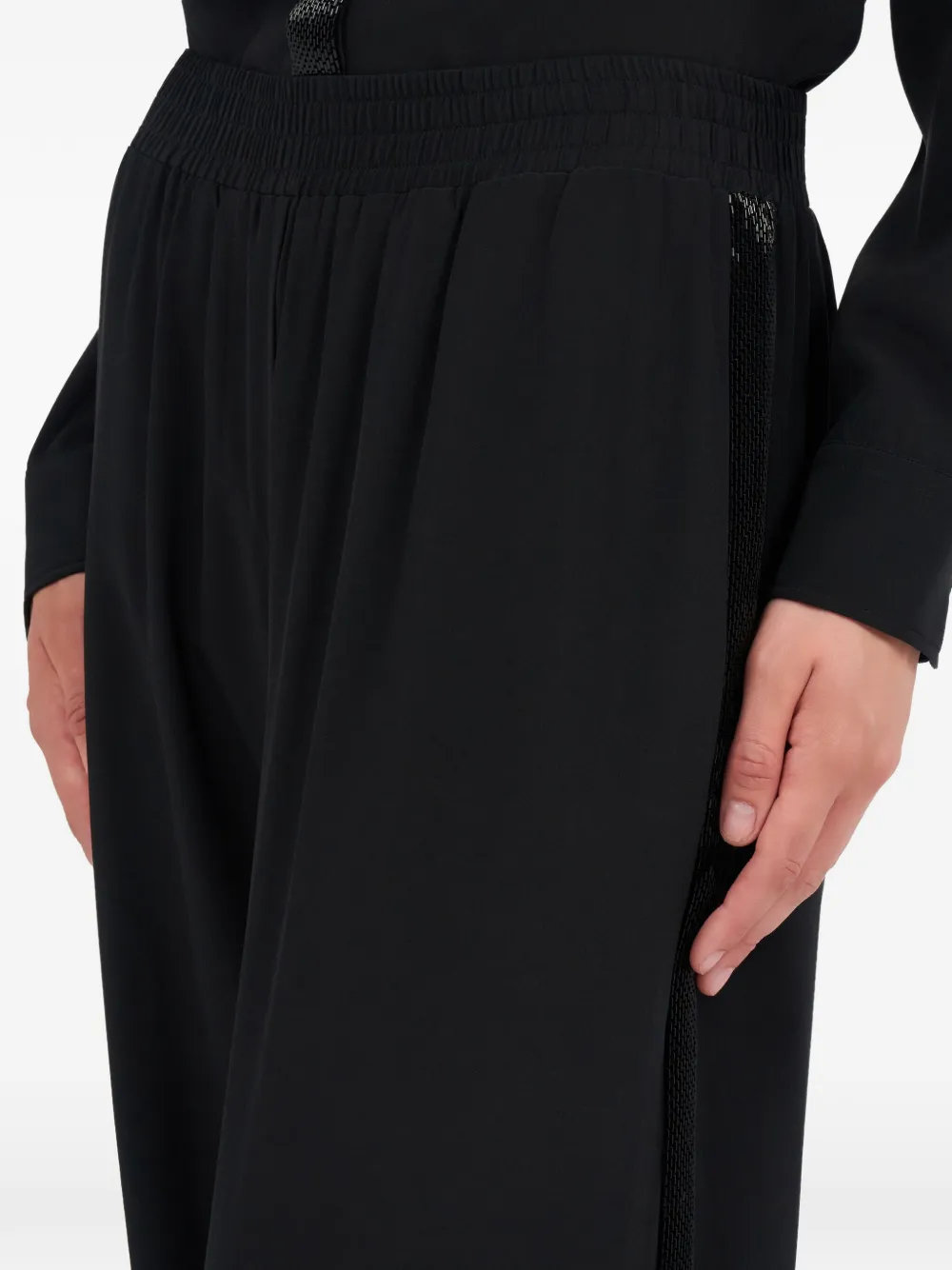 beaded-detail trousers