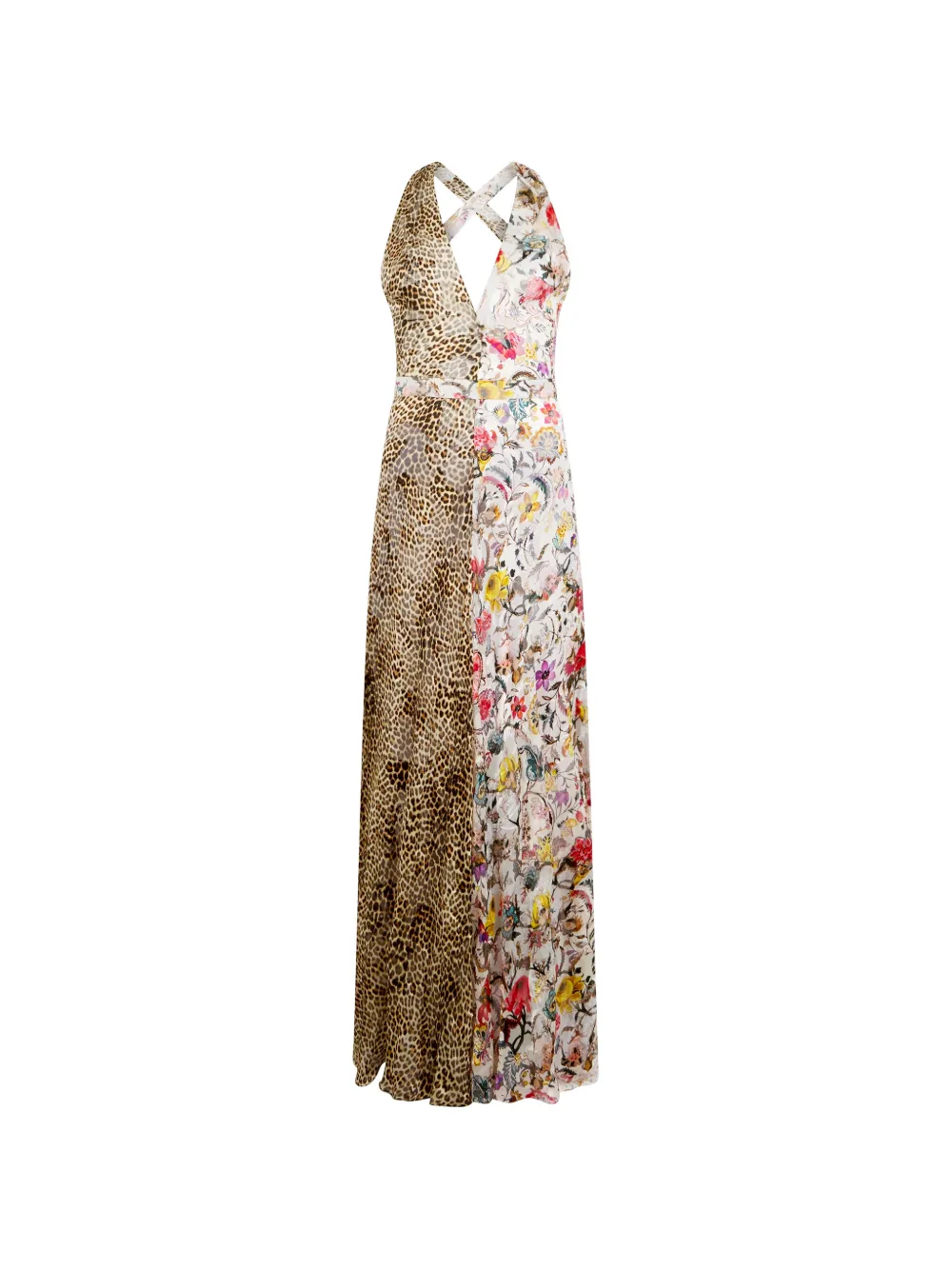 Roberto Cavalli animal-print maxi dress - Marrone