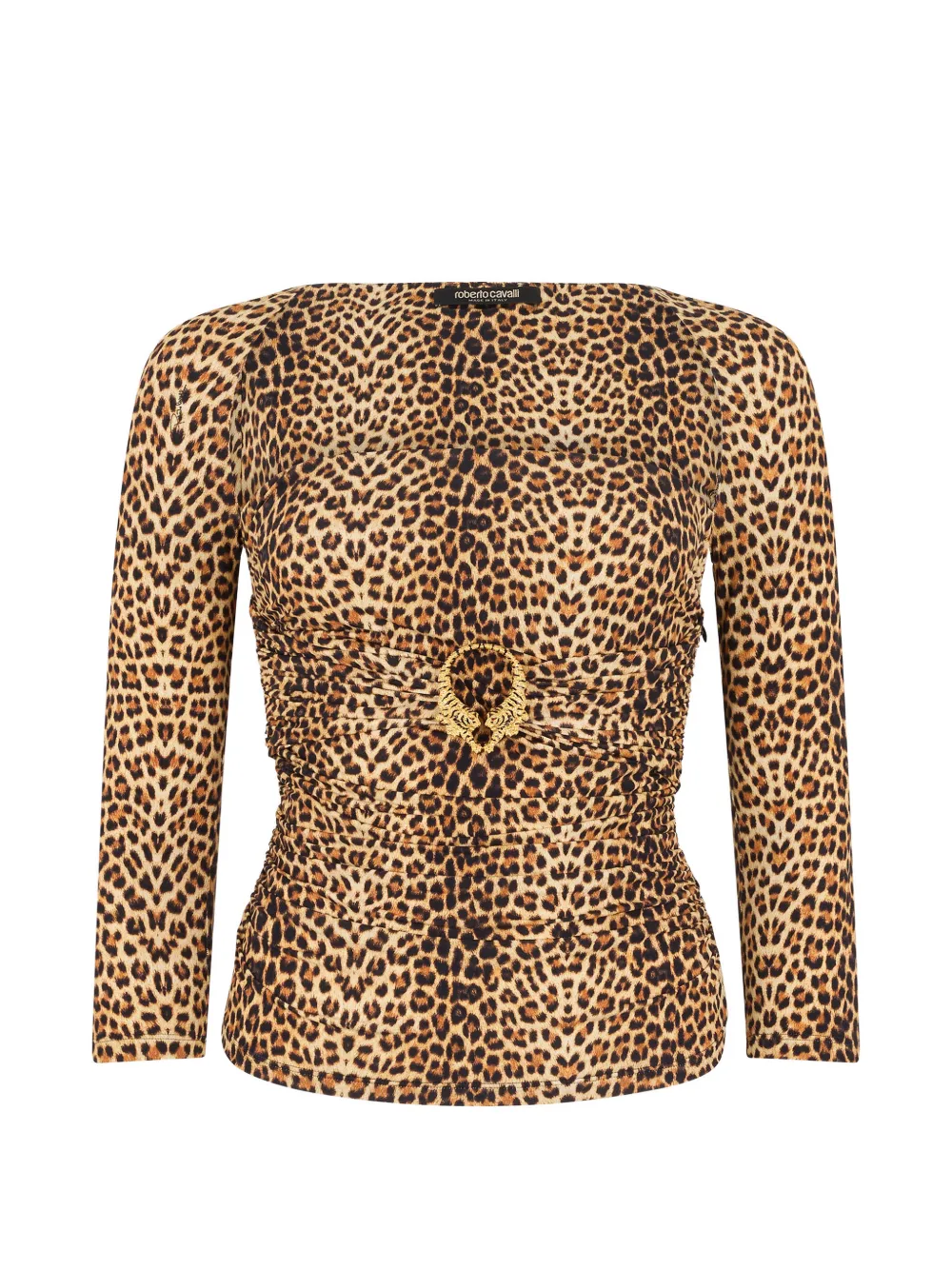 Roberto Cavalli leopard-print top - Brown