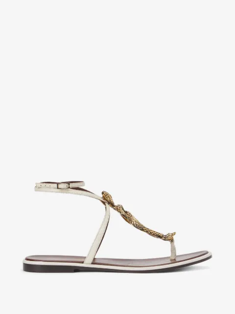 Roberto Cavalli sandales à motif peau de serpent