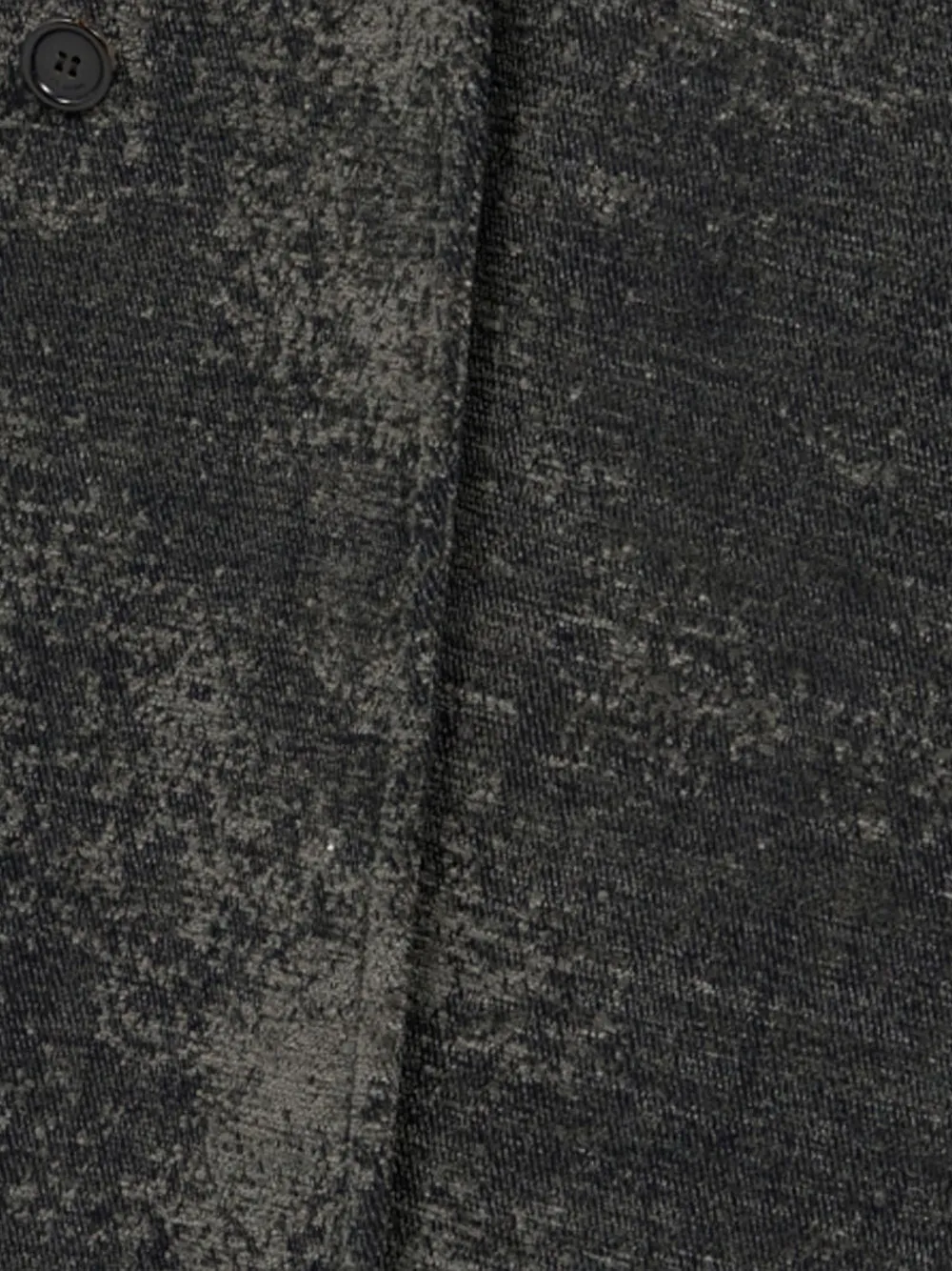 double-breasted distressed-effect coat
