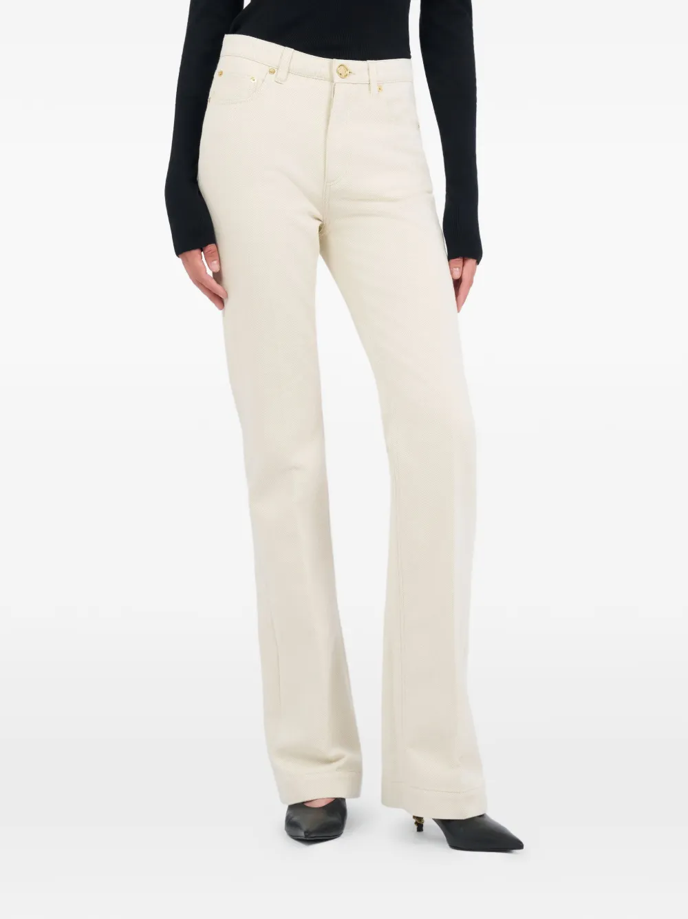 Roberto Cavalli Flared jeans Beige