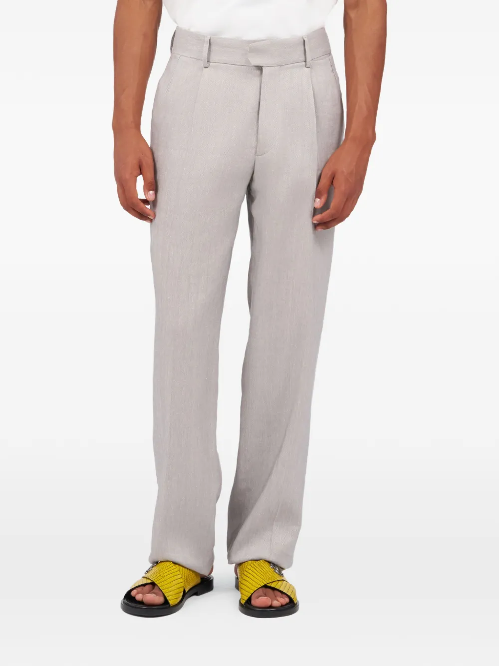 Roberto Cavalli Elegant linnen broek Grijs