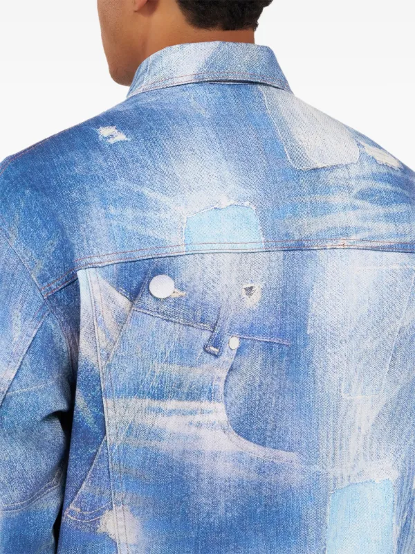 Roberto Cavalli パッチワーク デニムジャケット | ブルー | FARFETCH JP