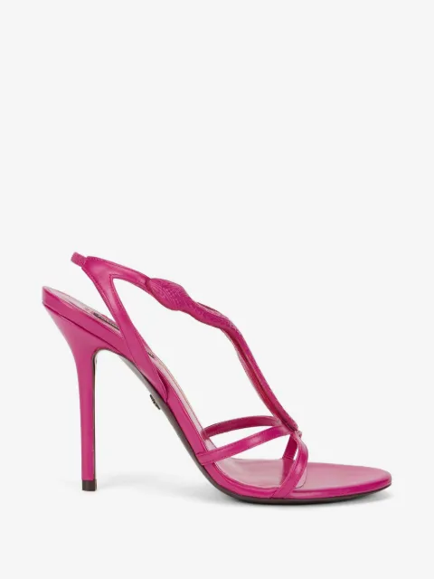 Roberto Cavalli Sandalen mit Schlangendetail