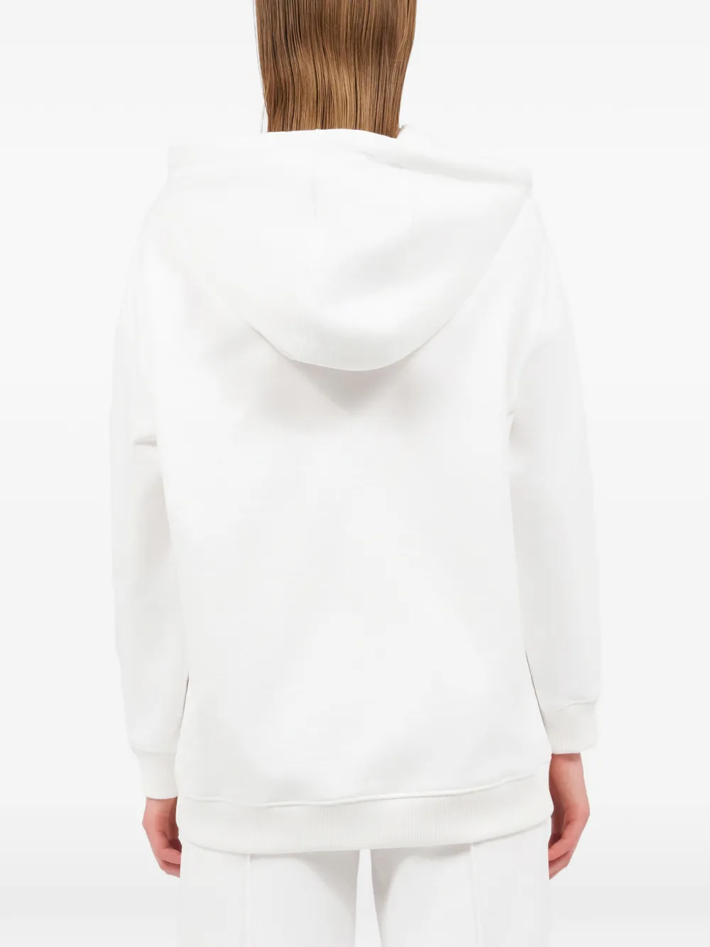 Roberto Cavalli Hoodie met tijgerpatch Wit