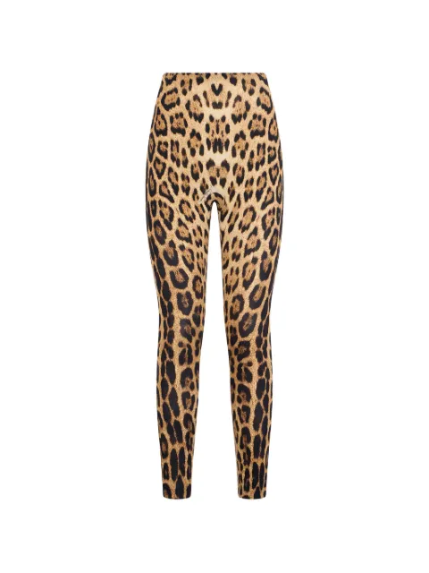 Roberto Cavalli leggins con estampado de leopardo