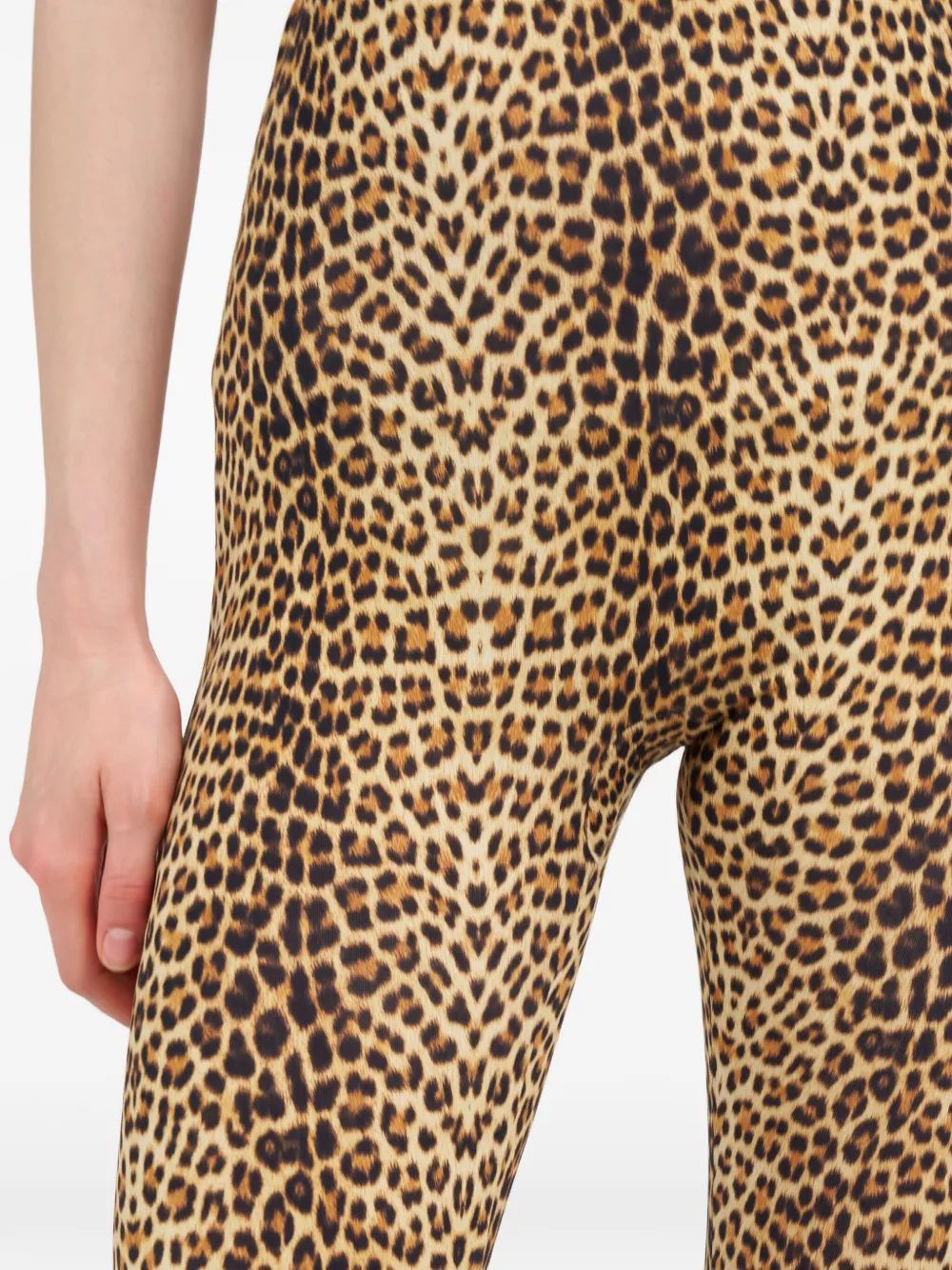 Roberto Cavalli Legging met luipaardprint Beige