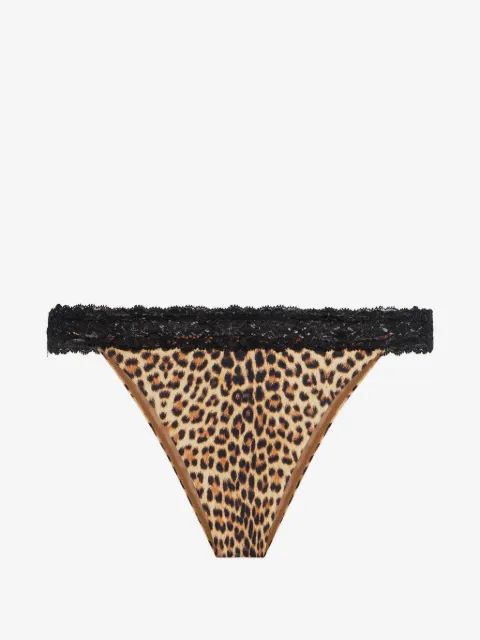 Roberto Cavalli maillot de bain à imprimé léopard en dentelle