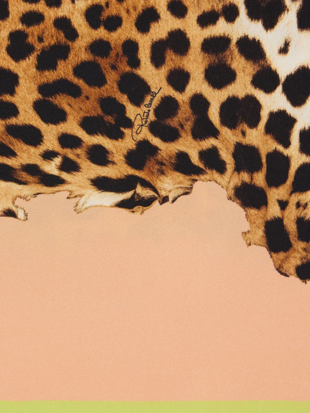 Roberto Cavalli Pop Print Silk Scarf - Orange 