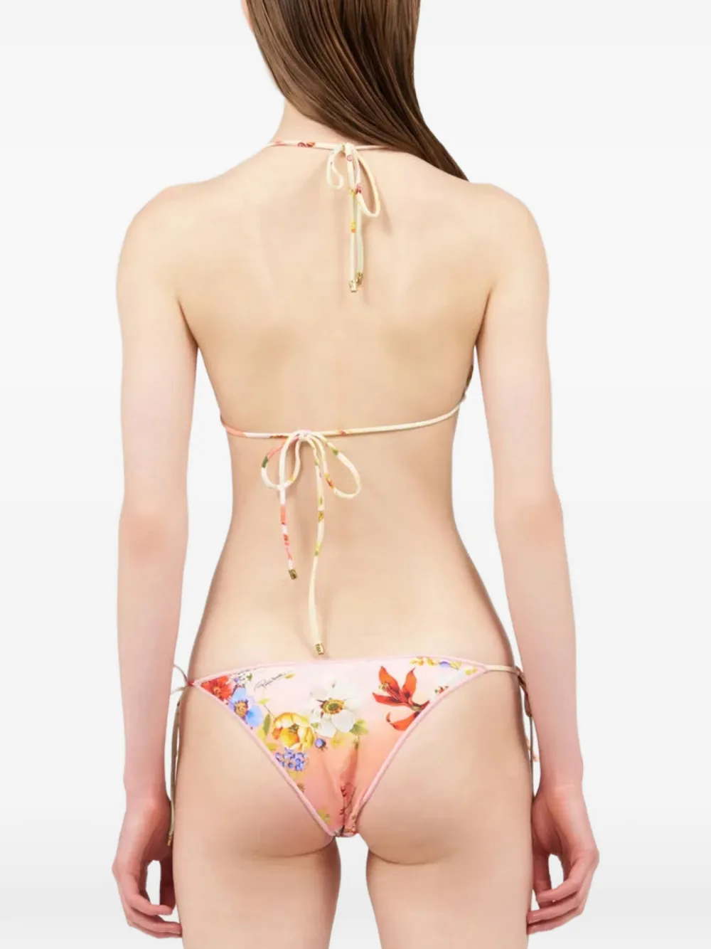Roberto Cavalli Bikini met bloemenprint Roze