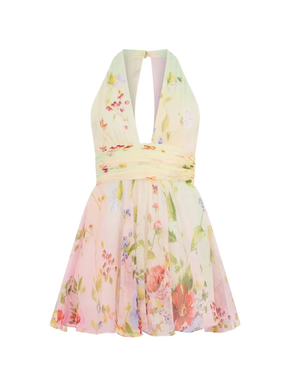 Roberto Cavalli floral-print mini dress - Rosa