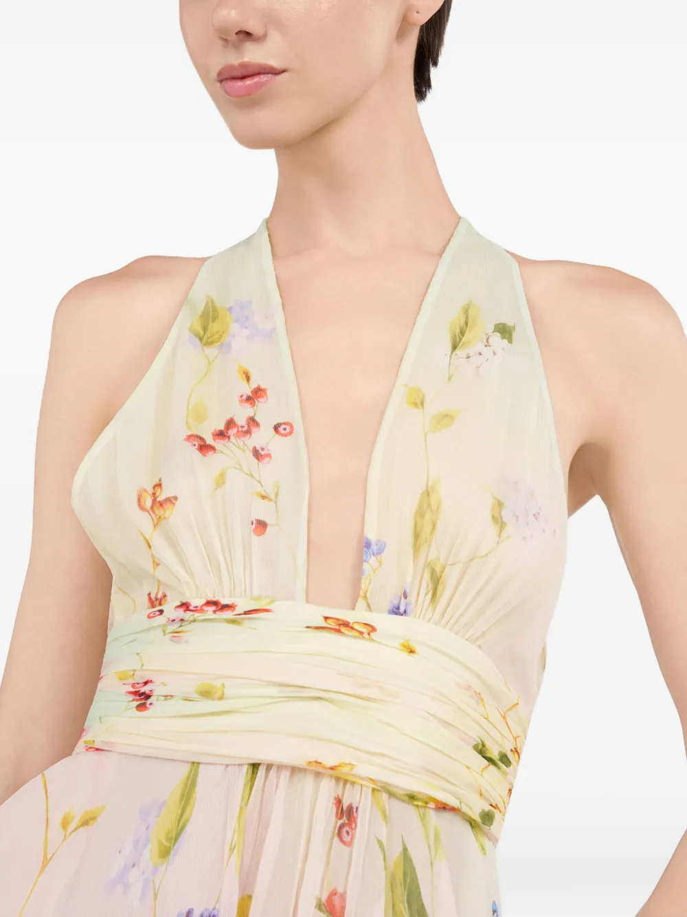 Roberto Cavalli Mini-jurk met bloemenprint Roze