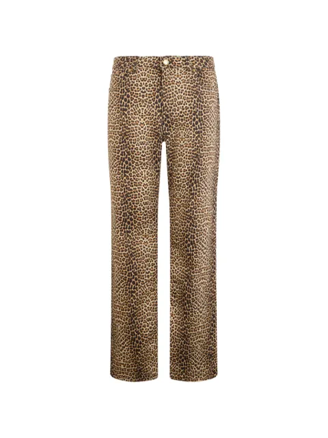 Roberto Cavalli pantalones con estampado de leopardo