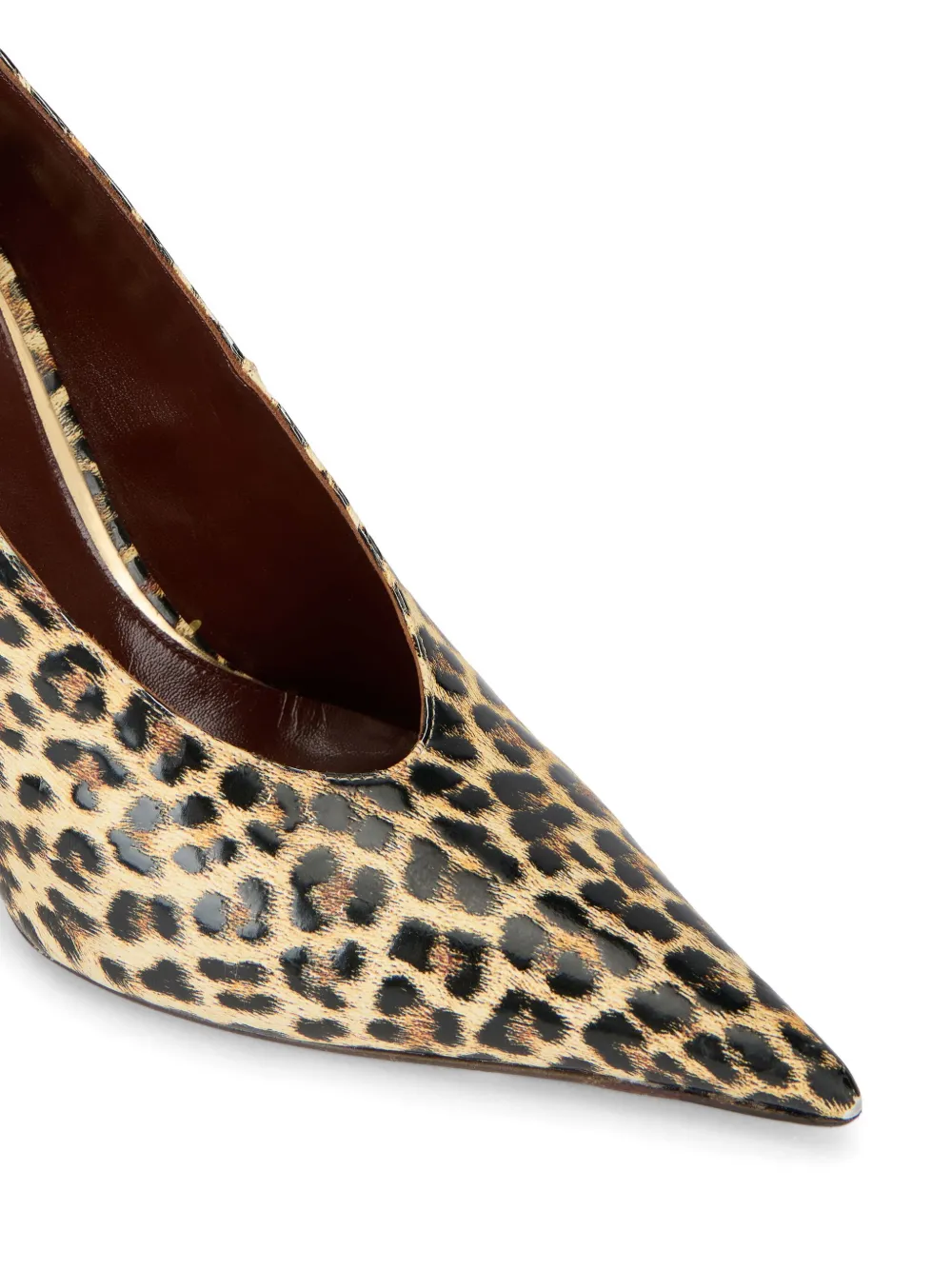 Roberto Cavalli animal-print leather pumps Beige