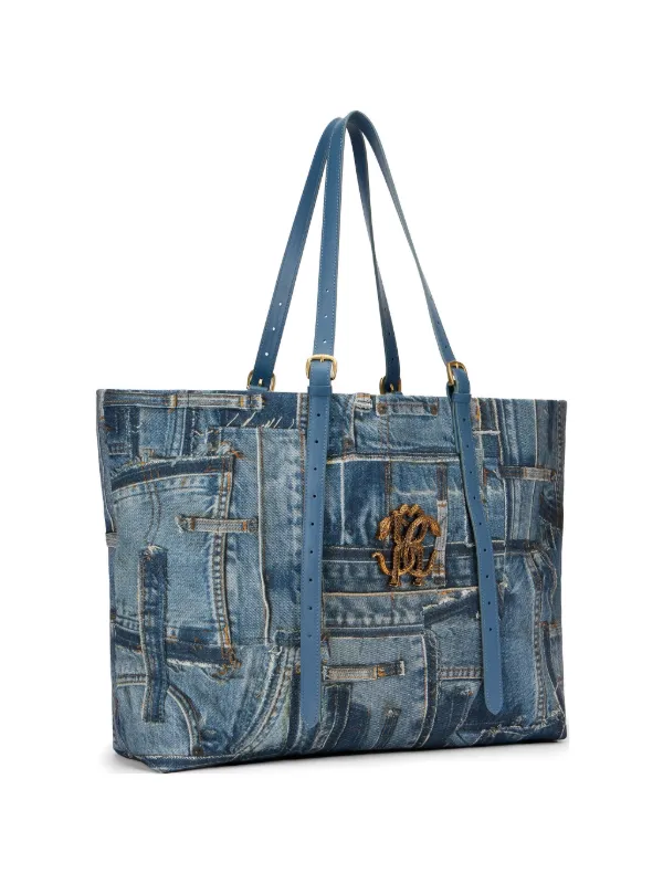 デニムトートバッグ デニム パッチ 良品 COACH コーチ デニムパッチ