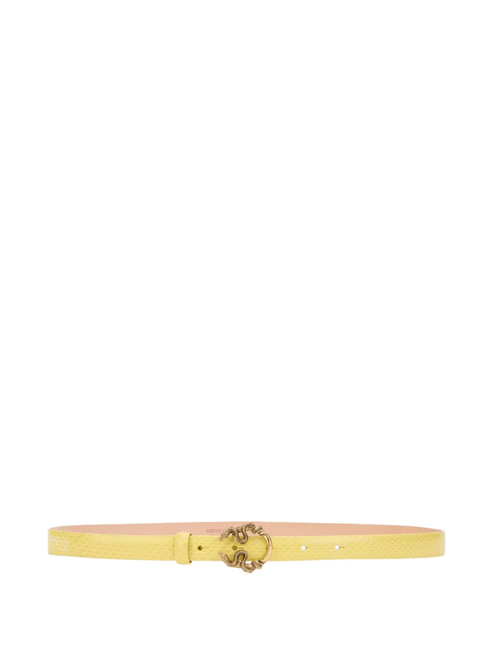 Roberto Cavalli snake-buckle belt - Giallo