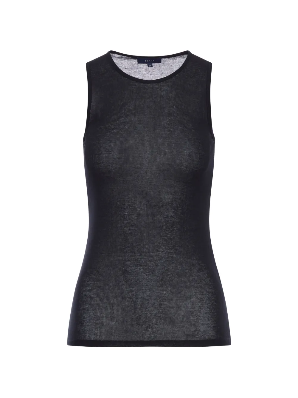 Soeur Isis cotton tank top - Nero