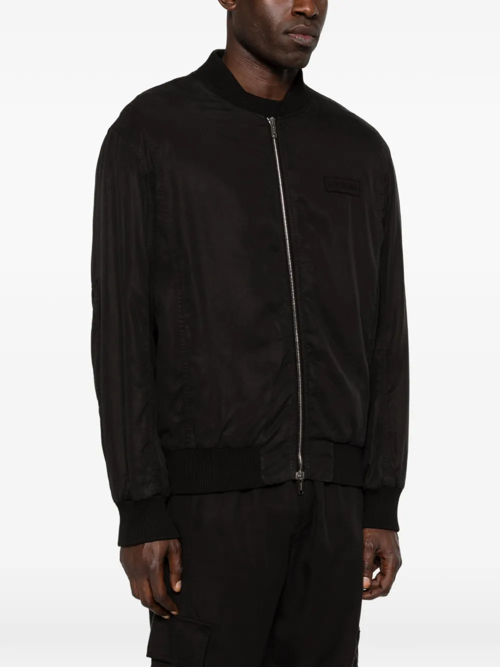  Iceberg Black Bomber Jacket 