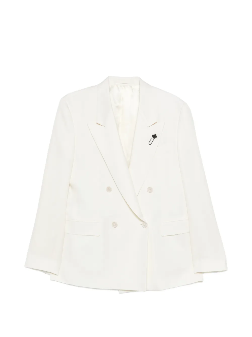 Lardini double-breasted blazer - Bianco