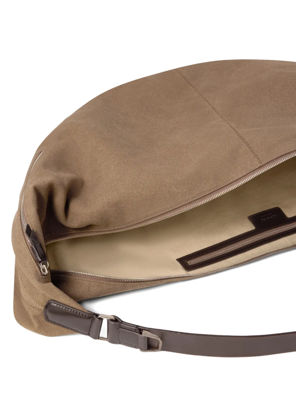 LEMAIRE XL Quiver Clip schoudertas Beige