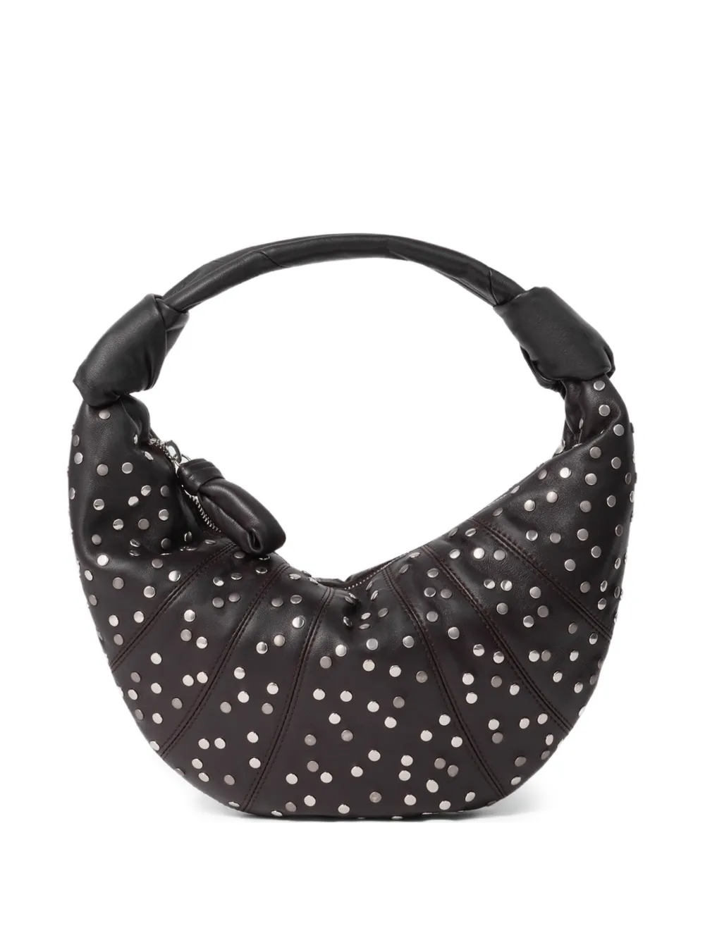 LEMAIRE mini Fortune Croissant studded tote bag - Marrone