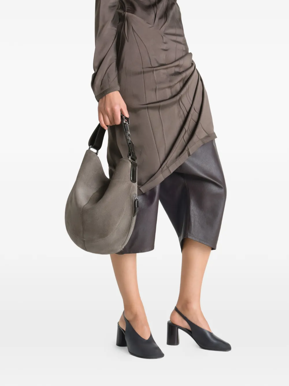 LEMAIRE quiver clip shoulder bag - Grigio